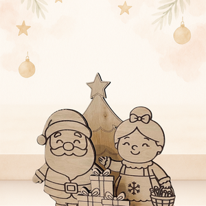 Télapó és Télanyó DIY kifestő box - diy (csináld magad) - egységcsomag - Meska.hu