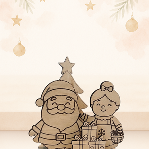 Télapó és Télanyó DIY kifestő box - diy (csináld magad) - egységcsomag - Meska.hu