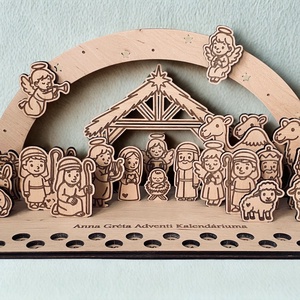Bővített Betlehemi Adventi Naptár 24 figurával - Meska.hu