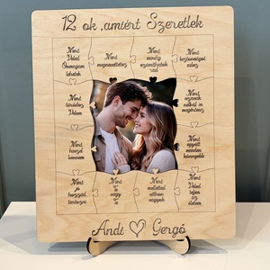 12 ok, amiért szeretlek � személyre szabható fa emléktábla - Meska.hu