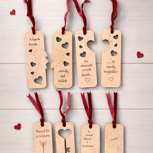 Valentin napi páros fa könyvjelzők - Meska.hu