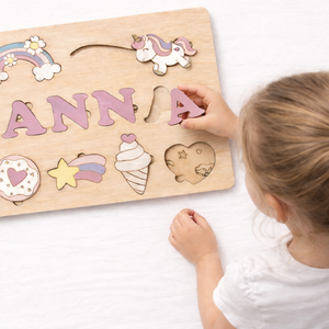 Névre szóló Montessori Puzzle - játék & sport - puzzle - forma puzzle - Meska.hu