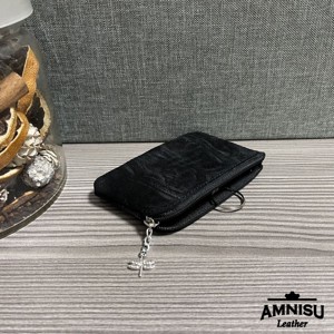 Csillámos fekete egy cipzáras kulcstartó - LIMITÁLT - táska & tok - kulcstartó & táskadísz - kulcstartó - Meska.hu