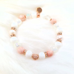 ROSEGOLD szív luxury ásványkarkötő, Ékszer, Karkötő, Ásványkarkötő, , MESKA