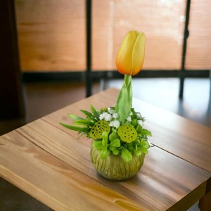Tulipános asztaldísz, Otthon & Lakás, Dekoráció, Asztal és polc dekoráció, Asztaldísz, , MESKA