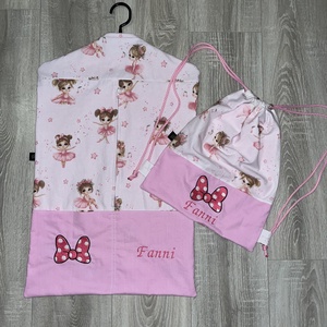 Hímzett ovis zsák + tornazsák - játék & sport - ovis felszerelés - ovis zsák - Meska.hu