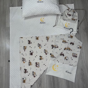 4 részes ovis szett ágynemű + ovis zsák + tornazsák - játék & sport - ovis felszerelés - ovis szett - Meska.hu