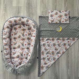 3 részes unisex babafészek szett takaróval és párnával - Meska.hu