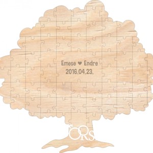 Esküvői vendégkönyv, fa puzzle , Esküvő, Emlék & Ajándék, Vendégkönyv, , MESKA