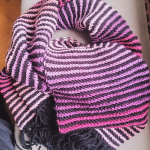 Kötött sál - ruha & divat - sál, sapka, kendő - sál - Meska.hu