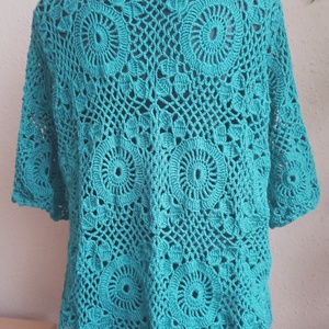 Horgolt felső - ruha & divat - női ruha - kardigánok - Meska.hu