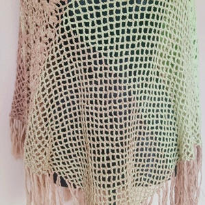 Horgolt poncsó - ruha & divat - női ruha - poncsó - Meska.hu