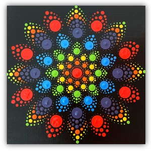 Mandala, Művészet, Festmény, Akril, Festészet, MESKA