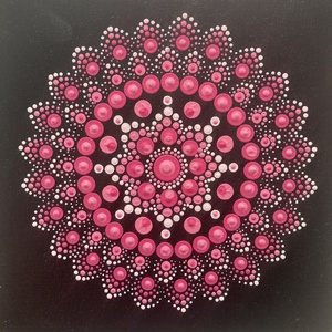 Pink mandala , Művészet, Festmény, Akril, Festészet, MESKA