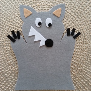 Farkas gyerekbáb  - játék & sport - bábok - báb készlet - Meska.hu