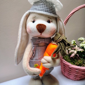 Nyuszi fiú, Ünnepi díszek, dekorációk, Húsvéti díszek és dekorációk, Húsvéti asztaldíszek, Varrás, MESKA