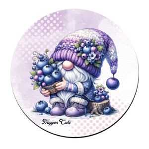 Áfonyás manó sok áfonyával mintás pohár alátét, , , MESKA