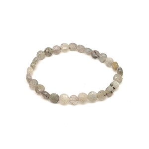 Labradorit fazettált korong karkötő 6x4mm, Ékszer, Karkötő, Ásványkarkötő, , MESKA