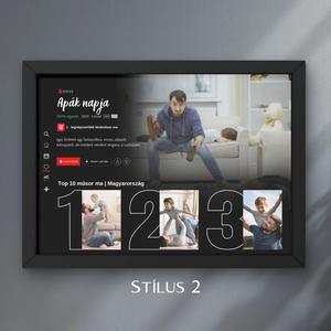Apák napi ajándék, Netflix stílusú poszter - otthon & életmód - dekoráció - kép & falikép - poszter - Meska.hu