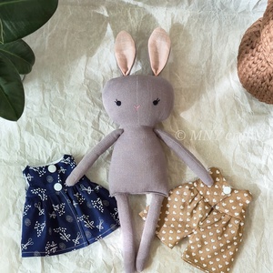 Textil nyuszi (közepes) - játék & sport - plüssállat & játékfigura - nyuszi - Meska.hu