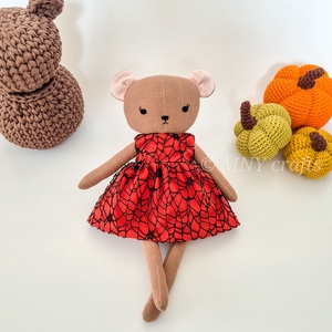 Ruha közepes méretű textil állatkának - Meska.hu