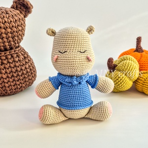 Horgolt víziló , Játék & Sport, Plüssállat & Játékfigura, Más figura, Hímzés, Horgolás, MESKA