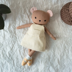 Textil maci (közepes) - játék & sport - baba & babaház - öltöztethető baba - Meska.hu