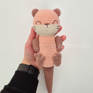 Horgolt vidra - játék & sport - plüssállat & játékfigura - más figura - Meska.hu