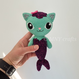 Horgolt sellőcica - játék & sport - plüssállat & játékfigura - más figura - Meska.hu