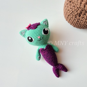 Horgolt sellőcica - Meska.hu