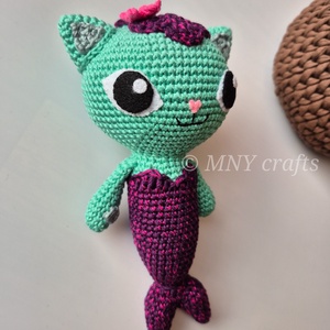 Horgolt sellőcica - játék & sport - plüssállat & játékfigura - más figura - Meska.hu