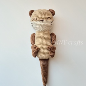 Horgolt vidra - játék & sport - plüssállat & játékfigura - más figura - Meska.hu