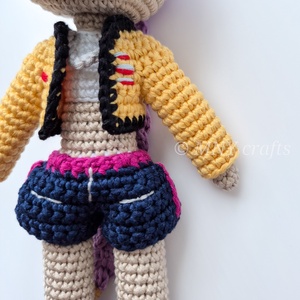 Horgolt Rumi - játék & sport - baba & babaház - öltöztethető baba - Meska.hu