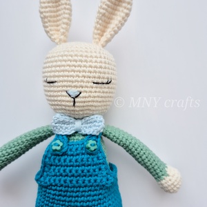 Horgolt fiú nyuszi, Játék & Sport, Plüssállat & Játékfigura, Nyuszi, Horgolás, Hímzés, MESKA