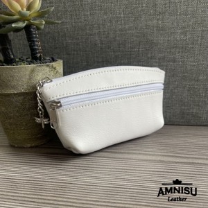 Fehér kettő cipzáras kulcstartó B3002 - táska & tok - kulcstartó & táskadísz - kulcstartó - Meska.hu