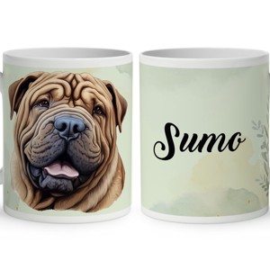 Névvel kérhető - Sharpei portré mintás bögre, Otthon & Életmód, Konyhafelszerelés, tálalás, Tálalás, Bögre & Csésze, , MESKA
