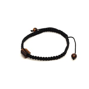 Tigrisszem csomózott állítható karkötő 7x13mm - Meska.hu