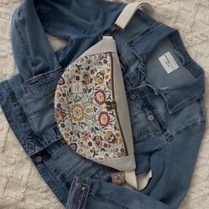 Vintage virágos nagy Moonlight belt bag - táska & tok - övtáska - Meska.hu