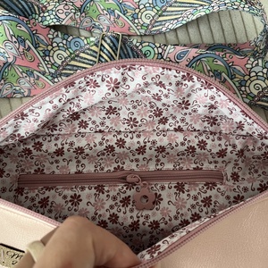 Metál rózsaszín ökobőr nagy Moonlight belt bag - táska & tok - övtáska - Meska.hu