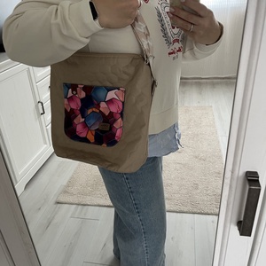 Bézs Morfa hátizsák és válltáska - táska & tok - hátizsák - hátizsák - Meska.hu