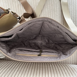 Luna bag cappuccino beige szatén hevederrel - táska & tok - övtáska - Meska.hu