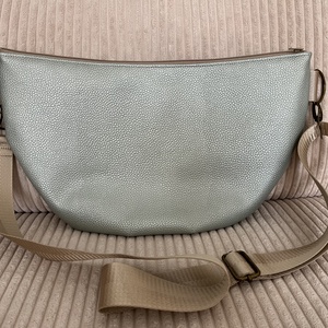 Luna bag, metál zöld - táska & tok - kézitáska & válltáska - vállon átvethető táska - Meska.hu