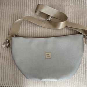 Luna bag, ezüst metál - táska & tok - kézitáska & válltáska - vállon átvethető táska - Meska.hu