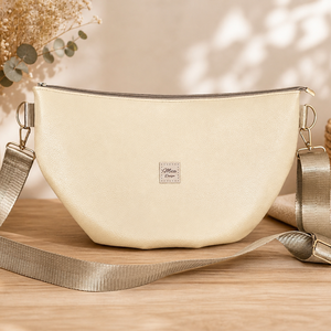 Luna bag vanília metál fényű - Meska.hu