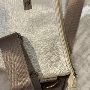 Luna bag világos barna metál fényű - táska & tok - kézitáska & válltáska - vállon átvethető táska - Meska.hu