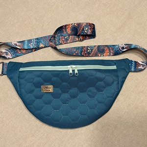 Moonlight belt bag türkizzöld - táska & tok - kézitáska & válltáska - vállon átvethető táska - Meska.hu