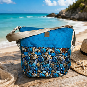 MORFA bag kék kavicsos - Meska.hu