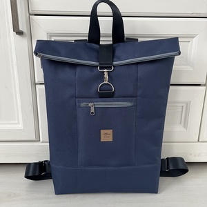 Móca Roll-top navy kék - Meska.hu