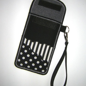 Mobiltok kis csuklótáska plus-os méretű okostelefonhoz XL-es telefon tartó tok - táska & tok - kézitáska & válltáska - Meska.hu