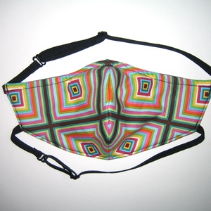 Szájmaszk arcmaszk textil maszk állítható gumival Kaleidoszkóp - női - női - Meska.hu